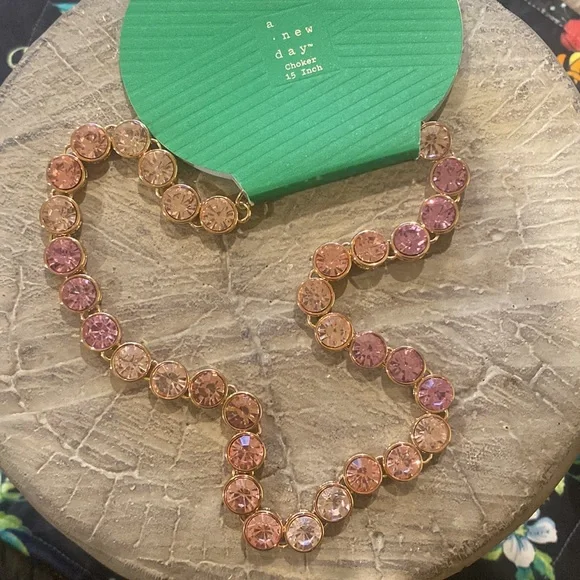 Glass Topaz Statement Necklace - A New
Day Assorted Pinks NWT - Picture 6 of 7